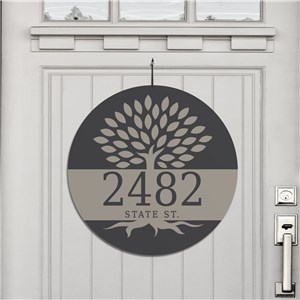 Personalized Family Tree Address House Sign