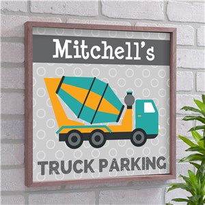 Personalized Truck Parking Wall Decor