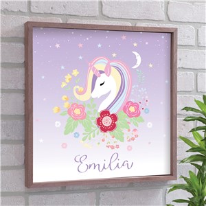 Personalized Unicorn Framed Wall Decor