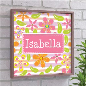 Personalized Floral Pattern Wall Decor