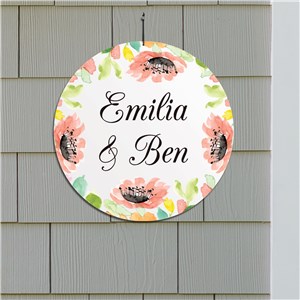 Personalized Watercolor Floral Frame 13