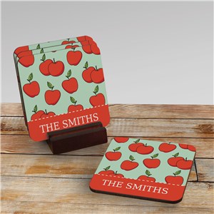 Personalized Apples Coasters