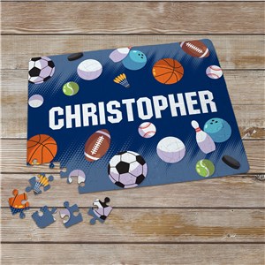 Personalized General Sports with Name Puzzle