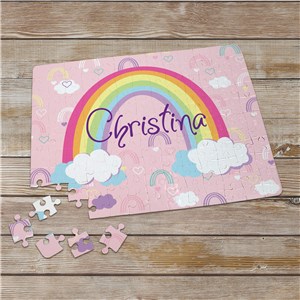 Personalized Rainbow with Name Puzzle