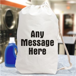 Any Message Here Personalized Laundry Bag