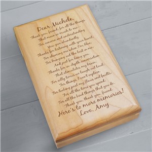 To My Friend... Personalized Wooden Keepsake Box