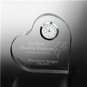 In Our Hearts Forever Personalized Memorial Heart Keepsake