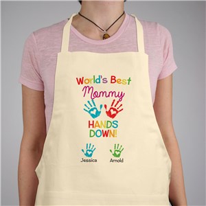 Personalized World's Best Hands Down Natural Apron