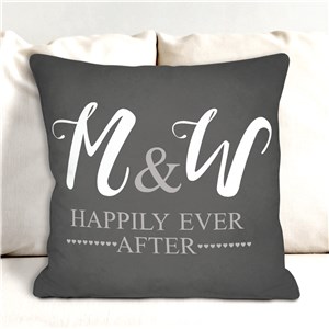 Personalized Happily Ever After Throw Pillow