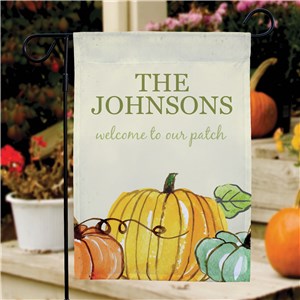 Welcome To Our Patch Personalized Garden Flag