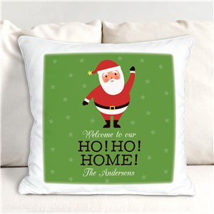 Personalized Santa Throw Pillow