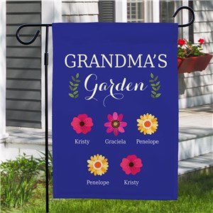 Personalized Grandma's Garden Flag