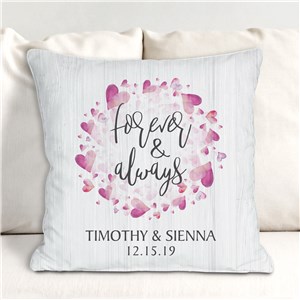 Personalized Forever And Always Throw Pillow