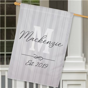 Personalized Family Initial House Flag