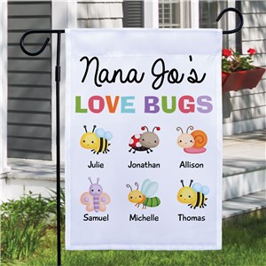 Personalized Love Bugs Garden Flag