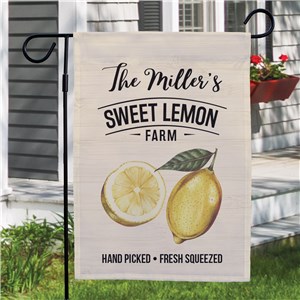 Personalized Sweet Lemon Farm Garden Flag