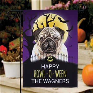 Personalized Halloween Dog Breed Garden Flag