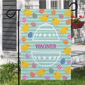 Personalized Colorful Diamond Easter Garden Flag