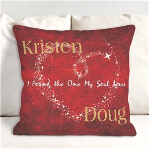 Personalized The One My Soul Loves Throw Pillow