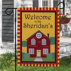 Welcome to Our Home Personalized Garden Flag