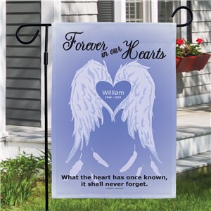 Personalized Forever In Our Hearts Lawn Flag