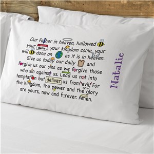 Our Father Prayer Personalized Pillowcase