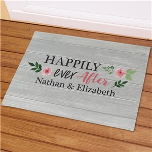 Personalized Happily Ever After Doormat