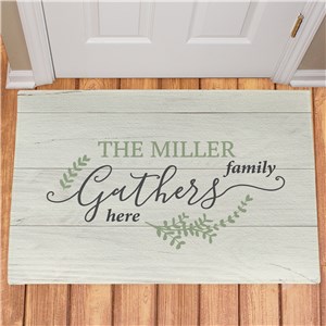 Personalized Gather Here Doormat