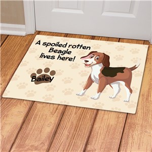 Personalized Spoiled Here Doormat