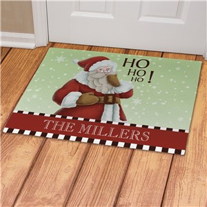 Personalized Vintage Santa Doormat