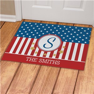 Personalized Fourth Of July Doormat