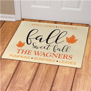 Personalized Fall Sweet Fall Doormat