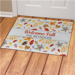 Personalized Welcome Fall Doormat