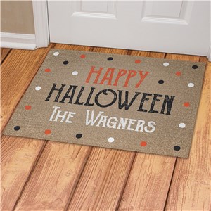 Personalized Happy Halloween Doormat