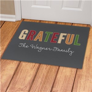 Personalized Grateful Doormat