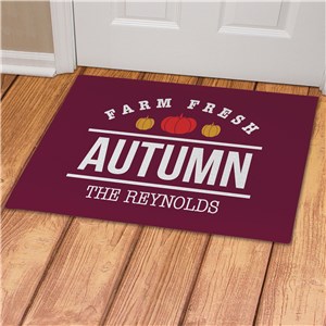 Personalized Farm Fresh Autumn Doormat