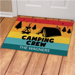 Personalized Campfire Crew Doormat