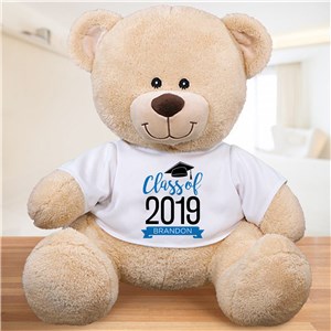 Personalized Graduate Hat With Banner Sherman Bear
