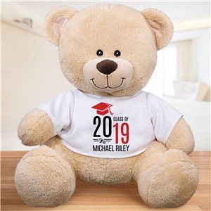 Personalized Graduate Hat With Diploma Sherman Bear