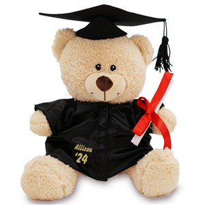 Personalized Graduation Cap and Gown Teddy Bear