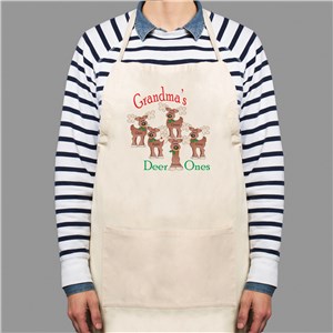 Personalized Reindeer Apron
