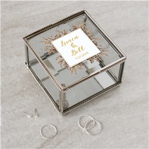 Personalized Couples Jewelry Box