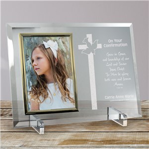 Personalized Confirmation Glass Picture Frame