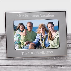 Family Vacation Silver  Frame