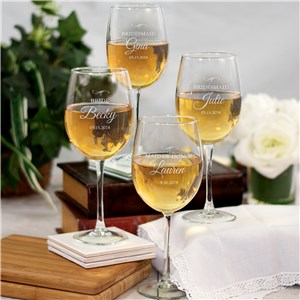 Wedding Party Wine glass