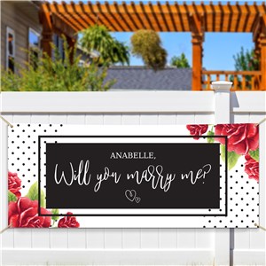 Personalized Will You Marry Me Banner