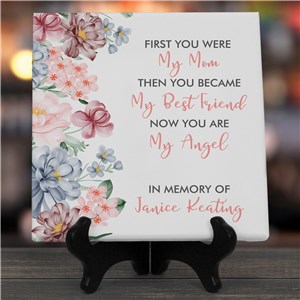 Personalized Now You Are My Angel 10x10 Canvas