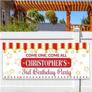 Personalized Circus Banner