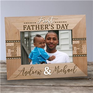 Personalized My First Fathers Day Picture Frame