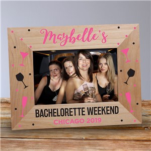 Personalized Bachelorette Weekend Wood Frame